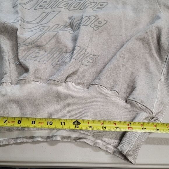 Welldone gray sweatshirt with reflective logo - Picture 3 of 15